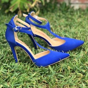 Royal blue heels